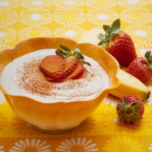 CREMA DI BANANE CON CANNELLA E FRAGOLE - 9315