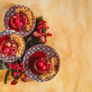 PUDDING AL CIOCCOLATO LAMPONI E MELE - 9492