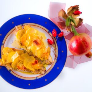 BRANZINO CON CARCIOFI E PATATE - MENÙ PESCE DELLE FESTE - 9495