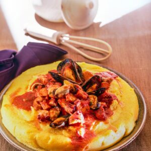 POLENTA CON FRUTTI DI MARE - 9554