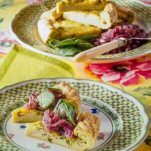 TORTA FRITTATA CON SPINACI E CIPOLLE ROSSE - 9630