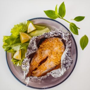 SALMONE CON SALSA AL LIMONE - 9636