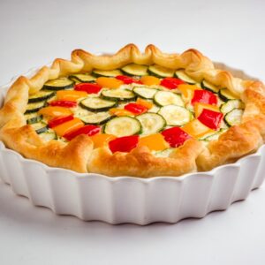 TORTA SALATA CON PEPERONI E ZUCCHINE - 9661