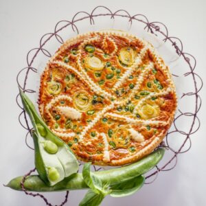 QUICHE DI FAVE PORRI E PISELLI - 9693