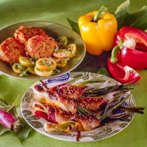 RAVIOLI AL PECORINO MENTA E VELLUTATA DI CECI E NOCI AL TIMO - 9841