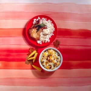 NODINO DI MAIALE CON RISO FORMAGGIO E PASTA AL FORNO - 9875