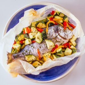 ORATA AL CARTOCCIO CON ZUCCHINE E PEPERONI - 9882