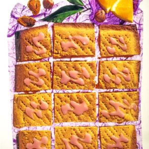 QUADRATINI FARCITI CON ARANCE E NOCCIOLE E GLASSA - 1751