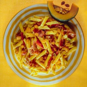 GARGANELLI CON SPECK E ZUCCA - 1821