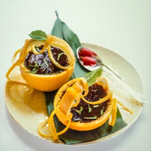 CESTINI DI ARANCE CON CIOCCOLATO E MENTA - 1887