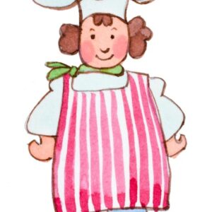 MINI CHEF CON GREMBIULE ROSSO - 0090 - 1279