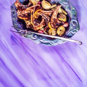 COSTOLETTE DI AGNELLO CON ARANCE E CARCIOFI - 3025