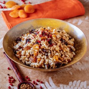 RISOTTO SPEZIATO CON ALBICOCCHE E PRUGNE DISIDRATATE - 3054