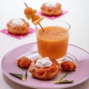 PICCOLI DOLCI ECONOMICI - PASTASFOGLIA CON MELONE E ANANAS - 3125