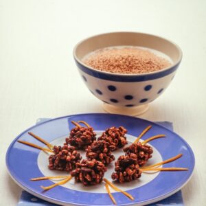 PICCOLI DOLCI ECONOMICI - DOLCETTI DI RISO SOFFIATO CIOCCOLATO E UVETTA - 3126