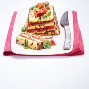 INVENTATI CON QUEL CHE TROVO IN FRIGORIFERO - MATTONELLA DI POMODORI ZUCCHINE PROSCIUTTO CRUDO - 3137