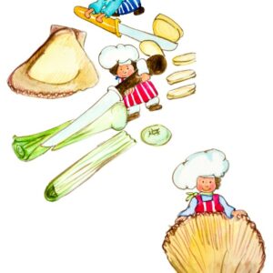 MINI CHEF CON COLTELLO PORRI CAPESANTE - 0088 - 1284