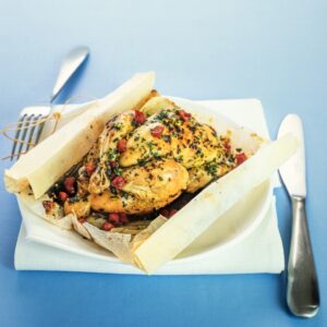 CUCINA AL CARTOCCIO - POLLO CON PANCETTA PORRI E PREZZEMOLO - 3150