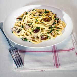 SPAGHETTI CON FEGATINI DI POLLO - 3177