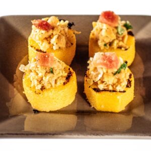 TARTINE DI POLENTA AL BACCALÀ - 4452