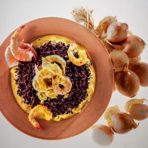 RISO VENERE CON SCALOGNI E GAMBERI - 4050