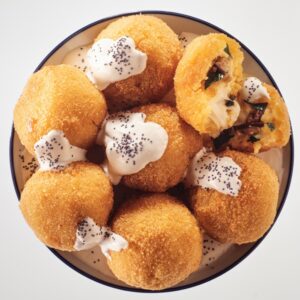 ARANCINI DI RISO CON FORMAGGIO E FUNGHI PORCINI - 4069