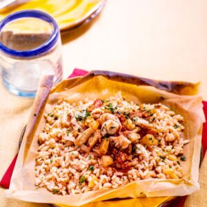 RISOTTO CON PATATE BACCALÀ E POMODORO - 4080