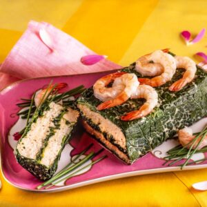 SFORMATO DI GAMBERI SALMONE E SPINACI - 4097