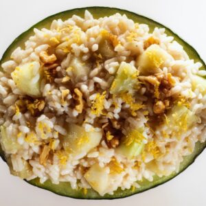 RISOTTO CON MELONE BIANCO CAROTE E NOCI - 4143