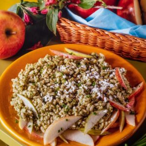 RISOTTO CON MELE ROSSE E ERBA CIPOLLINA - 4155