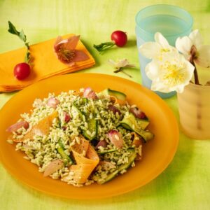 RISO IN INSALATA CON CAROTE ZUCCHINE E CIPOLLE ROSSE - 4213