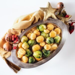 CAVOLINI DI BRUXELLES E CASTAGNE AL MIELE E PEPE - 4327