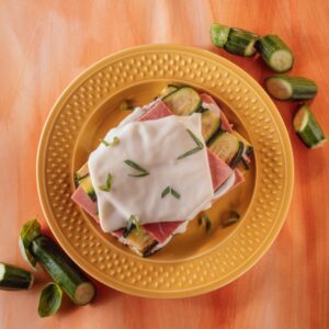 ZUCCHINE E PROSCIUTTO AL FORNO