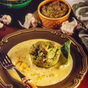 SOUFFLÉ DI BROCCOLI CON SALSA AL CAVOLFIORE - 5776