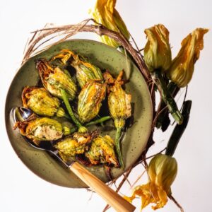 FIORI DI ZUCCHINA RIPENI E FRITTI - 5878