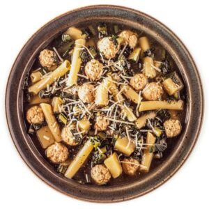 MINESTRA DI ZITI CATALOGNA E POLPETTE DI VITELLO - 5883