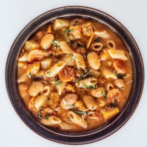 MINESTRONE DI ZUCCA FAGIOLI CAROTE E MEZZE PENNE - 5888