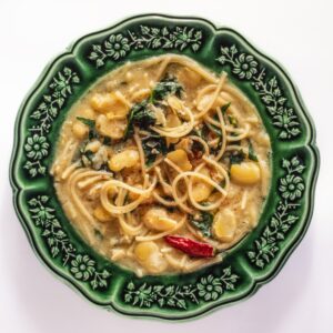 MINESTRA CON FAGIOLI E PATATE E SPAGHETTI- 5892