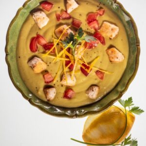 VELLUTATA DI AVOCADO CON POLLO E POMODORO - 5896