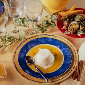 PANNA COTTA CON SALSA DI PAPAYA E FRUTTO DELLA PASSIONE - 5945