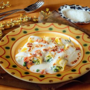 CANNELLONI CON PANCETTA VERZA E PISELLI - 6021