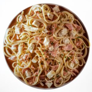 LINGUINE CON MOZZARELLA E SALMONE - 6047