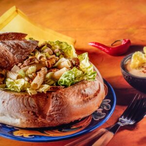 PANE RIPIENO CON INSALATA MACCHERONI FUNGHI E NOCI - 6130