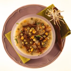 ZUPPA DI PATATE PISELLI MAIS E GERMOGLI DI SOIA - 6218