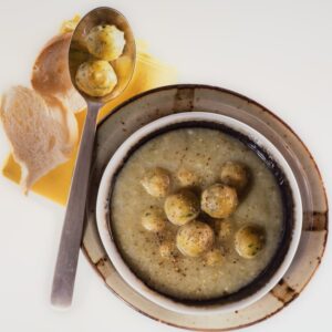 VELLUTATA DI ASPARAGI CON CANEDERLI AL FORMAGGIO - 6223