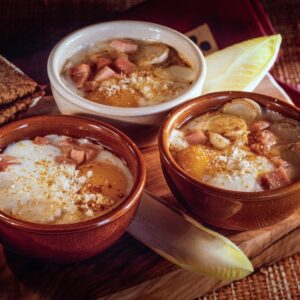 PIROFILE DI BRODO INDIVIA BELGA UOVA E PROSCIUTTO COTTO - 6236