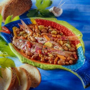 TRIGLIE IN UMIDO CON FAGIOLI BORLOTTI