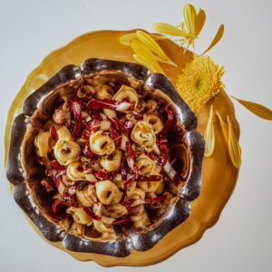TORTELLI CON SALSICCIA E RADICCHIO