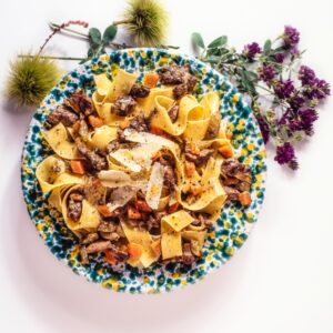 Pappardelle con sugo di lepre