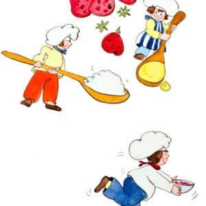 MINI CHEF CON FRAGOLE CUCCHIAI E SALSA DI FRAGOLE - 0114 - 1369